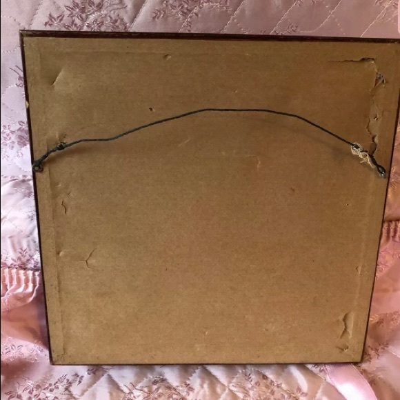 SOLD!!!Tulips Embroidery Framed Multicolor Vintage - Picture 3 of 4